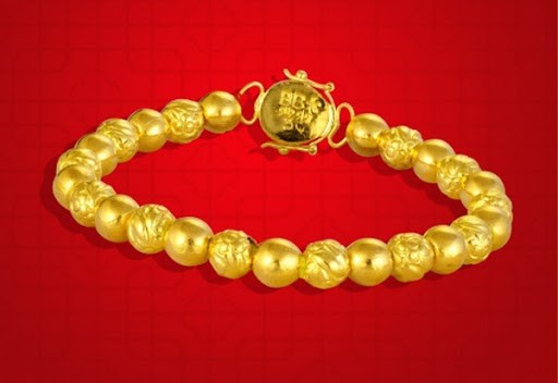 Vòng tay bi vàng 9999 1 chỉ được thiết kế với những viên bi tinh xảo giúp mang tới vẻ đẹp tổng thể cho người đeo